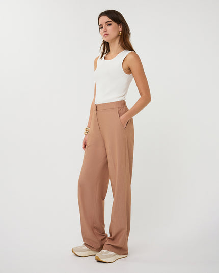 EsQualo Sleeveless Rib Sweater - Off White