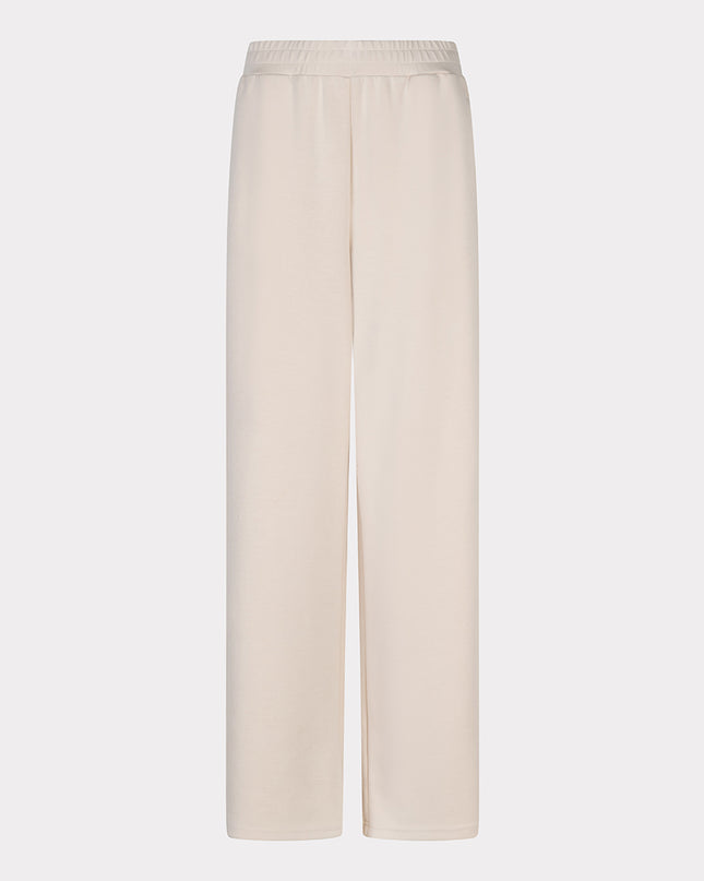 EsQualo Wide Stripe Modal Trouser - Natural