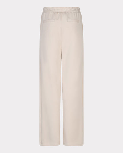 EsQualo Wide Stripe Modal Trouser - Natural