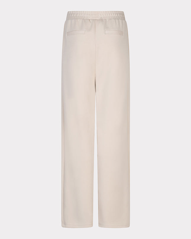 EsQualo Wide Stripe Modal Trouser - Natural