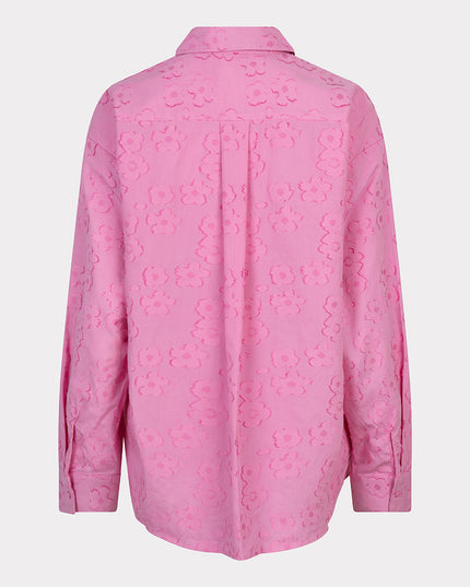 EsQualo Jaquard Floral Blouse - Rose