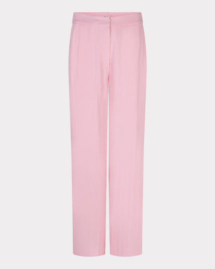 EsQualo Wide Leg Twill Trousers - Romantic Rose