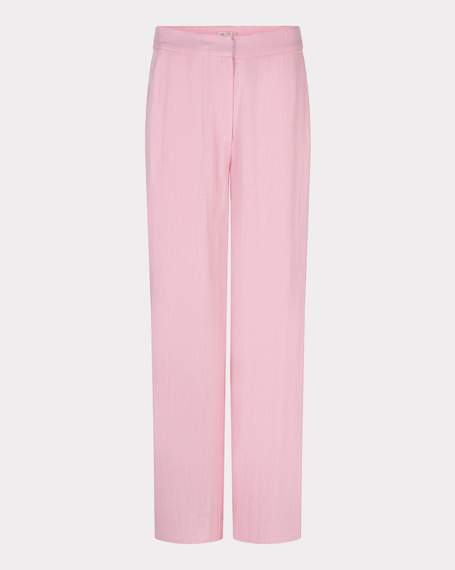 EsQualo Wide Leg Twill Trousers - Romantic Rose