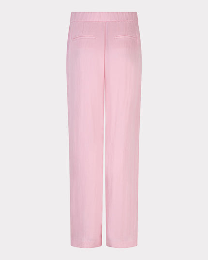 EsQualo Wide Leg Twill Trousers - Romantic Rose