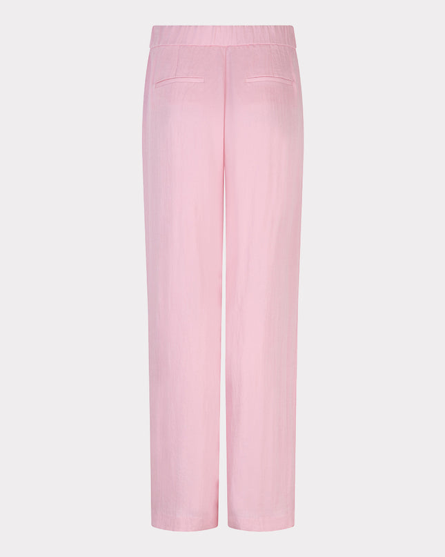 EsQualo Wide Leg Twill Trousers - Romantic Rose