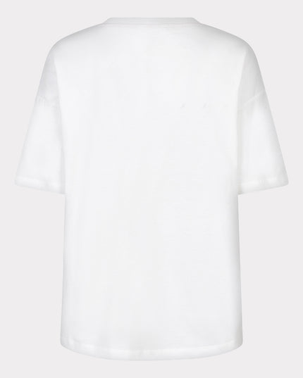 EsQualo Oversized 'Animal' T-Shirt - Off White/Sand