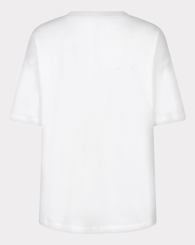 EsQualo Oversized 'Animal' T-Shirt - Off White/Sand