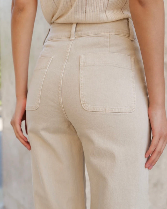 Elnette Flared Jean - Cream