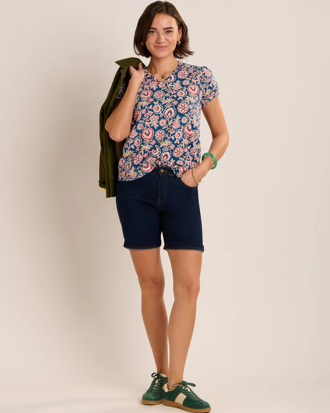 Sheridan Blouse - Navy Multi