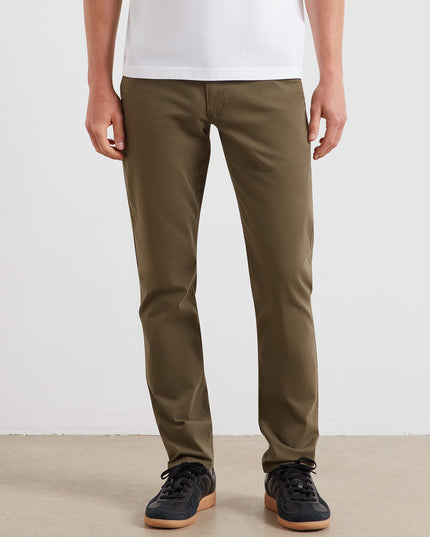 Elm Slim Fit Chinos In Olive Green