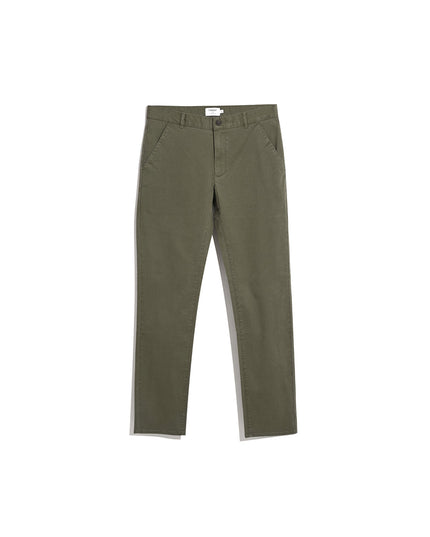 Elm Slim Fit Chinos In Olive Green