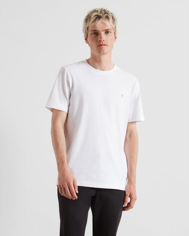 Danny Regular Fit Organic Cotton T-Shirt In White