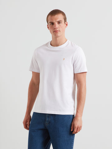 Danny Regular Fit Organic Cotton T-Shirt In White
