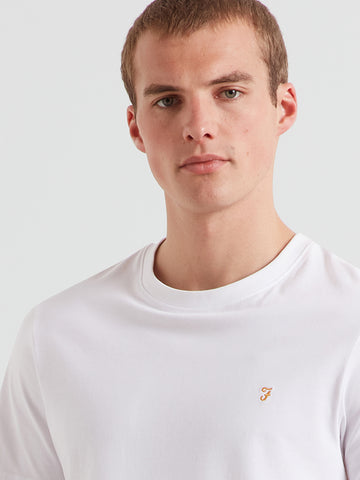Danny Regular Fit Organic Cotton T-Shirt In White