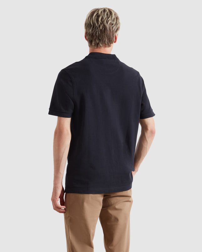 Blanes Organic Cotton Polo Shirt In True Navy