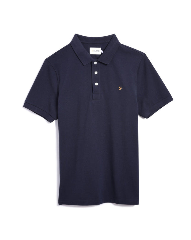 Blanes Organic Cotton Polo Shirt In True Navy