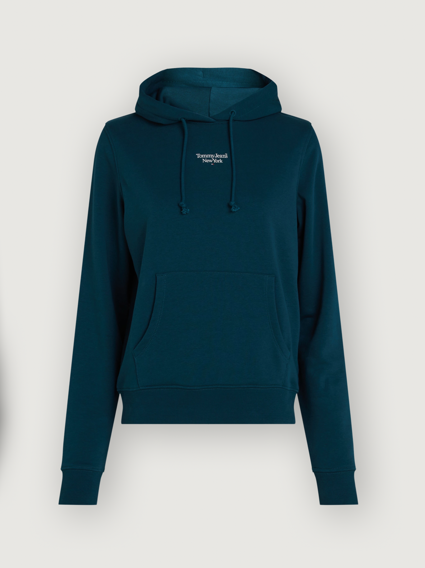 Tommy Jeans - Essential Logo Regular Hoodie - Seawater Blue