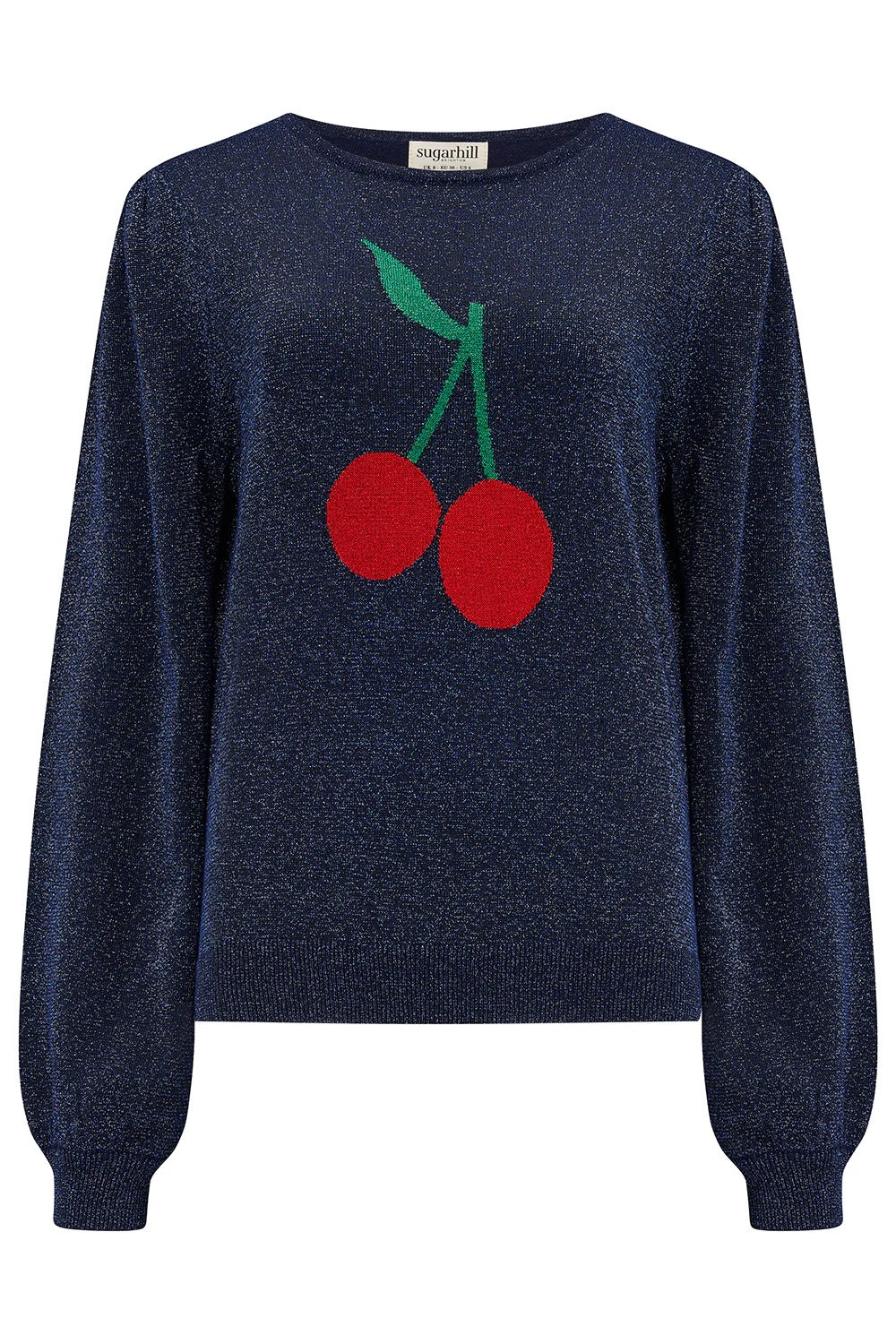 Sugarhill Brighton - Tiff Jumper - Navy, Cherry Good