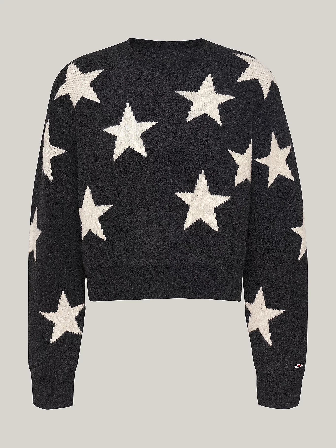 Star Knit Boxy Sweater - Black Mountain Startdust