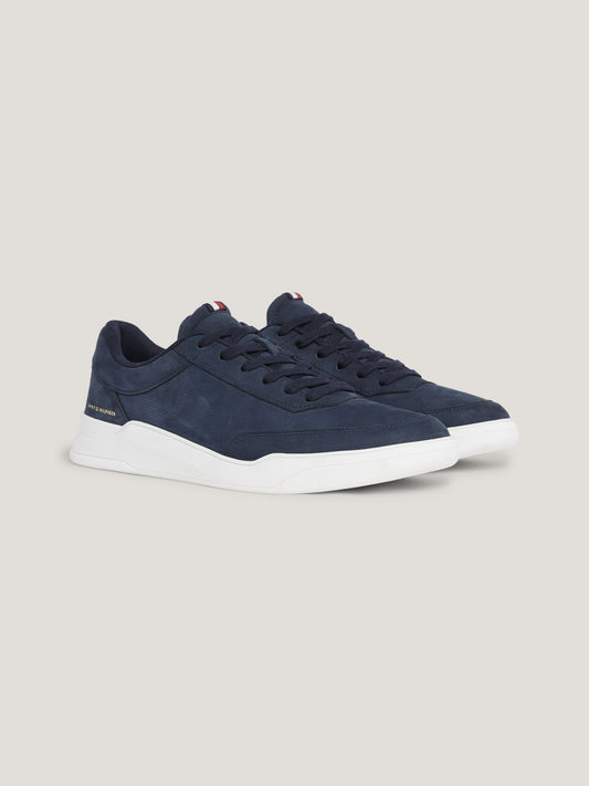 TOMMY HILFIGER ELEVATED CUPSOLE NUBUCK TRAINER