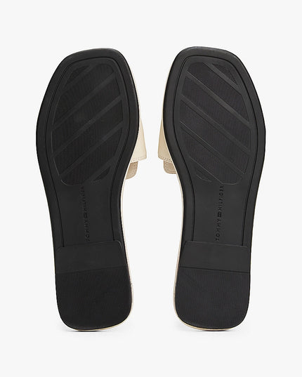 Leather Horsebit Mules - Muslin