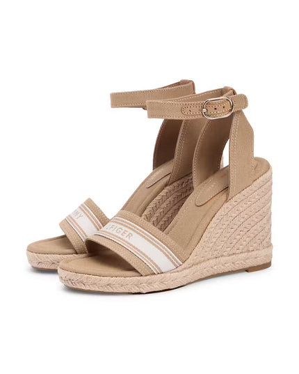 High Wedge Espad Webbing - Safari Canvas