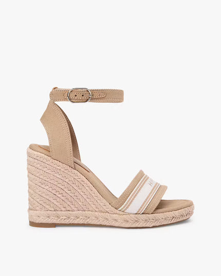High Wedge Espad Webbing - Safari Canvas