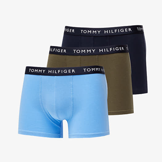 Tommy Hilfiger Classic 3 Pack Boxer Set - Army Green/Hydro Blue/Desert Sky