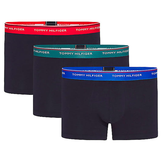 Tommy Hilfiger Classic 3 Pack Boxer Set - Prim Red/Vintage Turquoise/Electric Blue