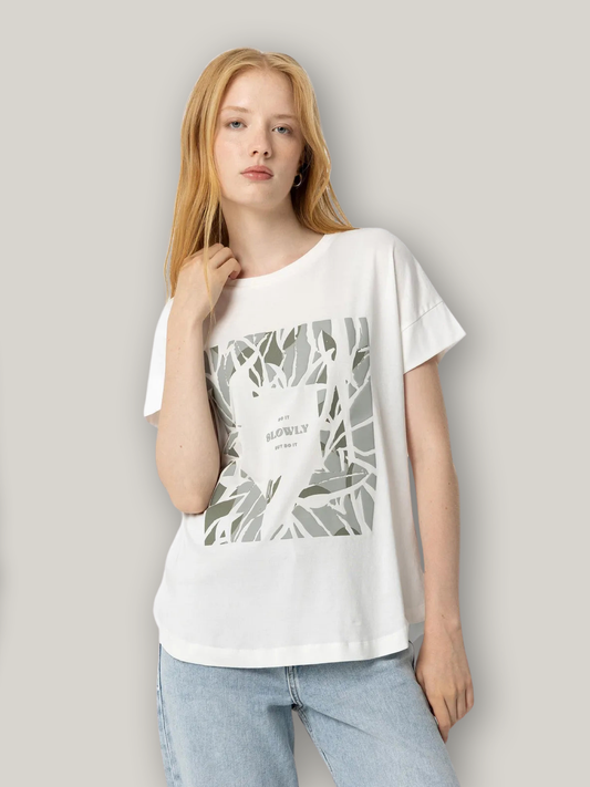 Tiffosi 'Slowly' Botanical Tee