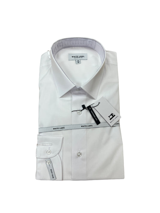 White Label 5957 Tapered White Shirt