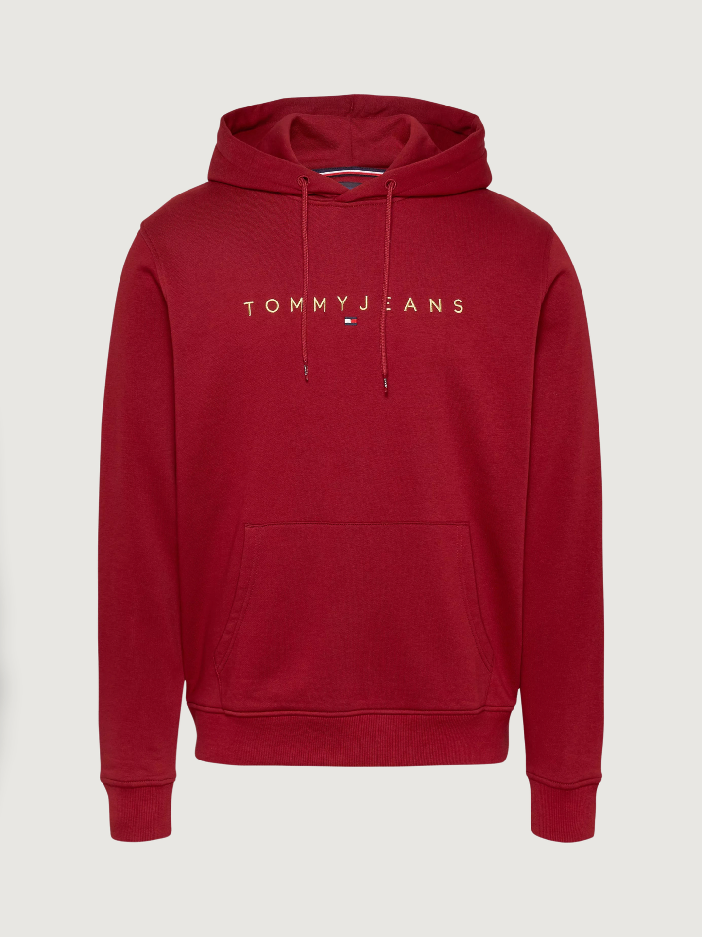 Tommy Jeans - Linear Gold Logo Hood - Regatta Red