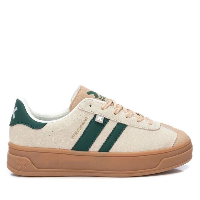 XTI - 143483 Gum Sole Sneaker - Green/Beige