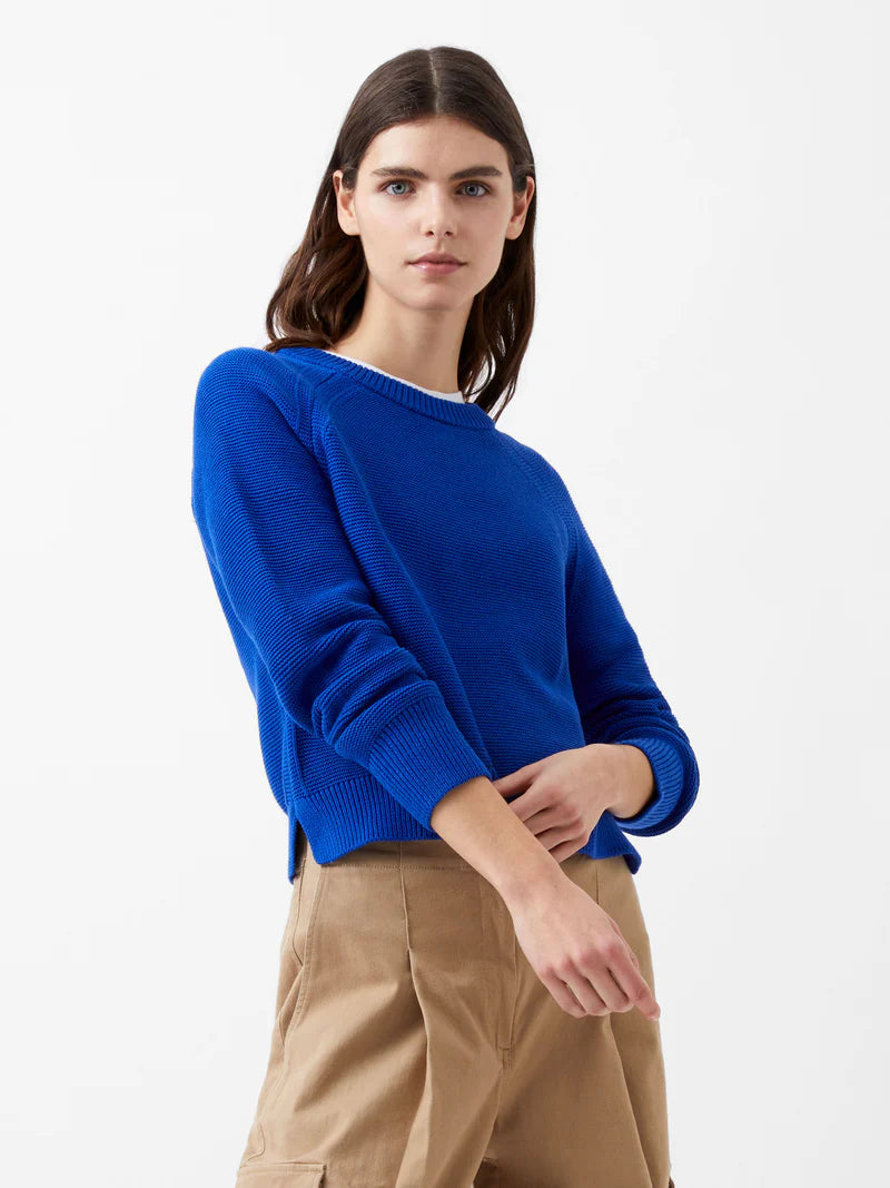 Lily Mozart Long Sleeve Crew Neck Jumper - Sapphire Blue