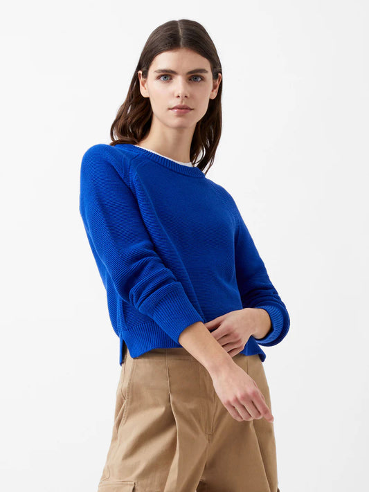 Lily Mozart Long Sleeve Crew Neck Jumper - Sapphire Blue