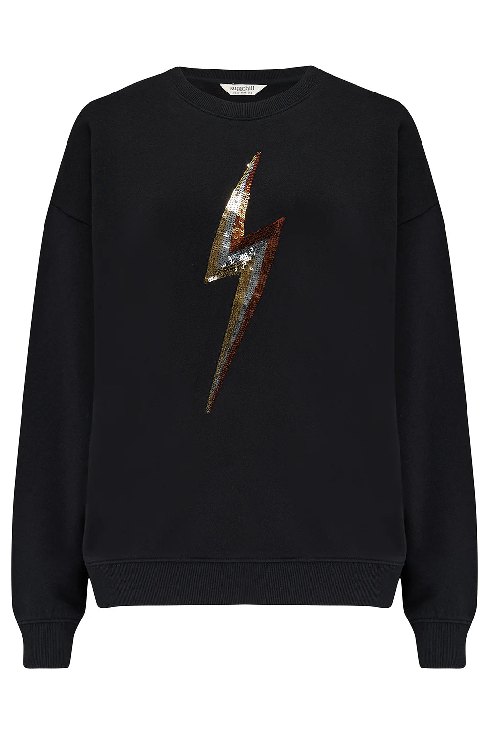 Sugarhill Brighton - Sylvie Sweatshirt - Black, Sequin Lightning