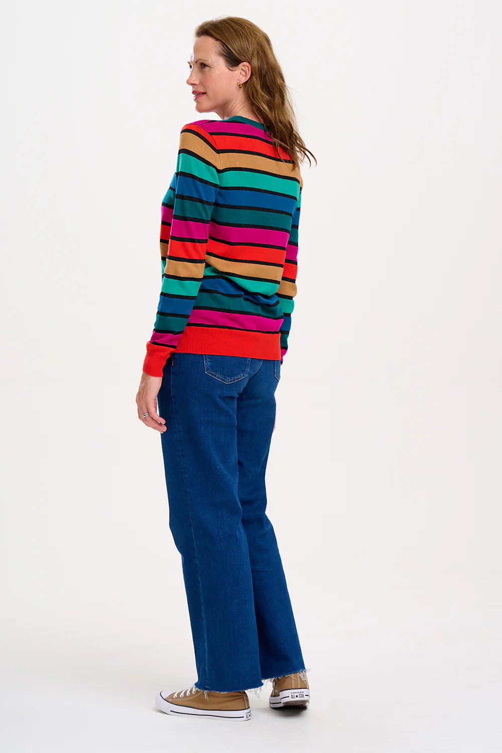 Sugarhill Brighton - Astrid Jumper - Multi, Rainbow Stripes