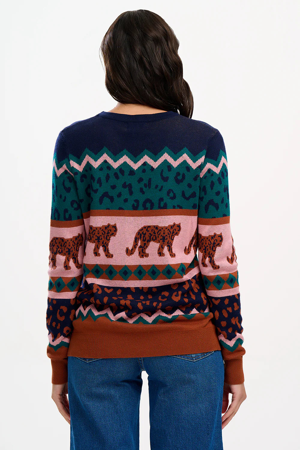 Sugarhill Brighton - Rosie Jumper - Multi, Leopard Love