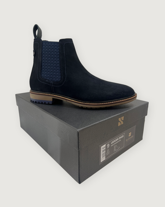 Sloane - Ledger Suede Chelsea Boot - Navy