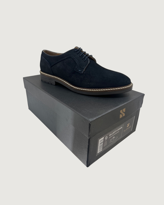 Sloane - Elliott Suede Lace-Up Shoe - Navy