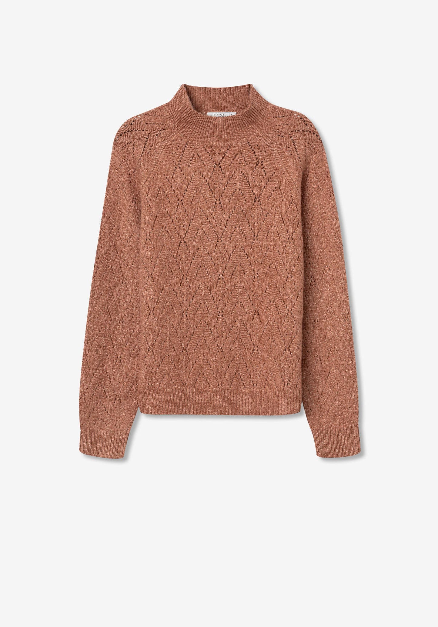 Erato Cutwork Knit Sweater - Rust