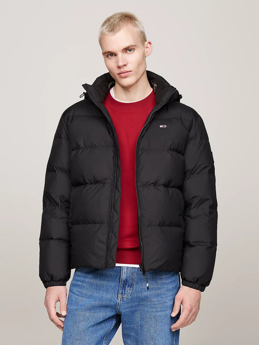 Water Repellent Down Jacket - Black