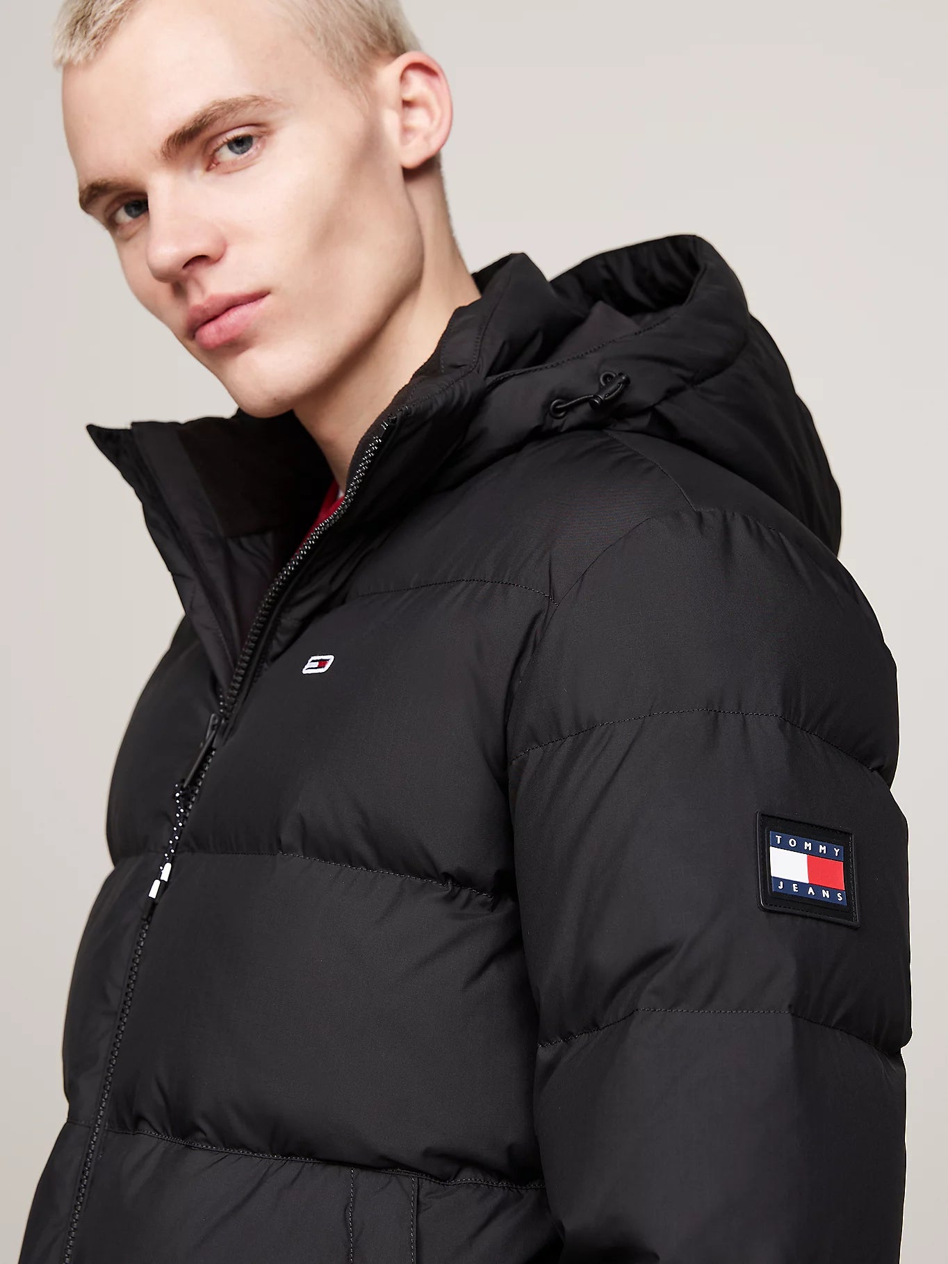 Water Repellent Down Jacket - Black