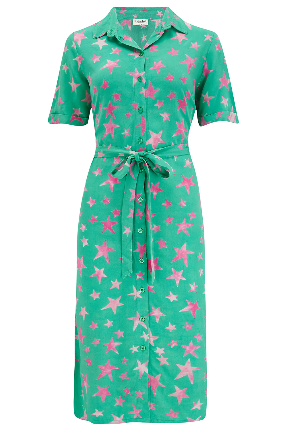 JANICE BATIK MIDI SHIRT DRESS