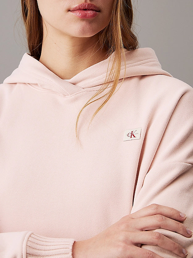 Calvin Klein Jeans - Relaxed Cotton Terry Hoodie - Peach Whip