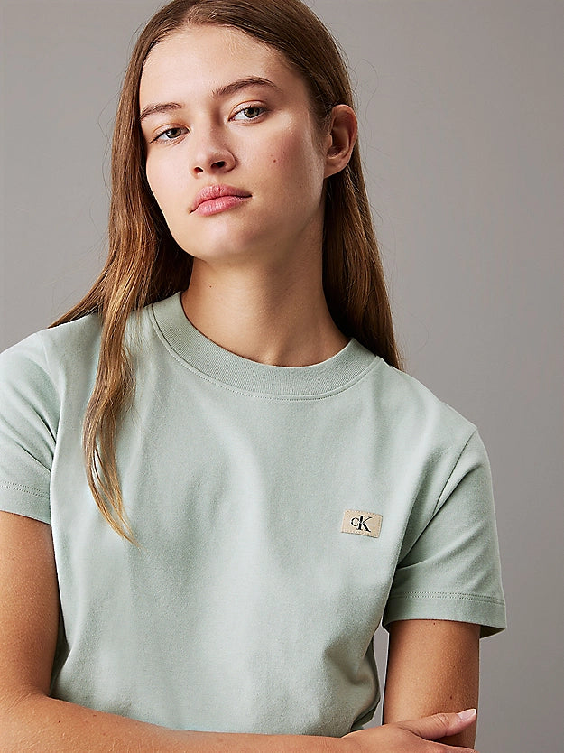 Calvin Klein Jeans - Monogram Badge T-Shirt - Jadeite