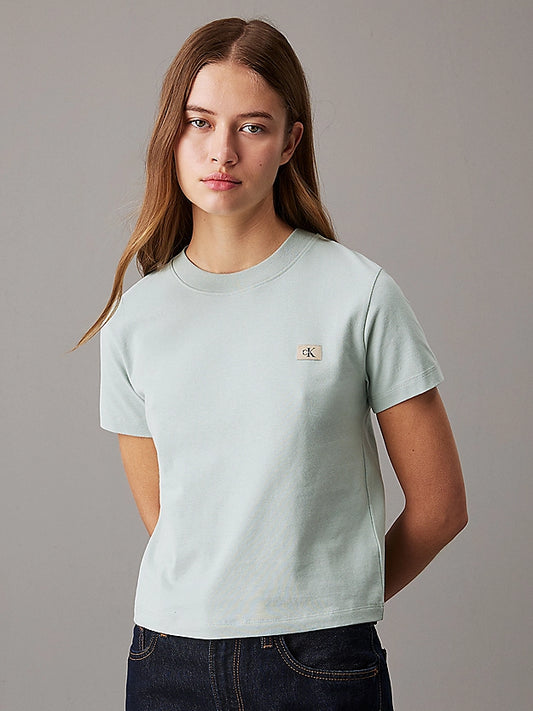 Calvin Klein Jeans - Monogram Badge T-Shirt - Jadeite