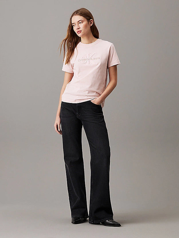 Calvin Klein Jeans - Chenille Monogram T-Shirt - Peach Whip