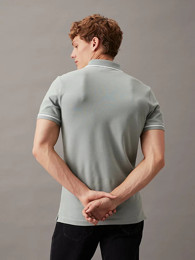 Slim Polo Shirt - Slate Grey