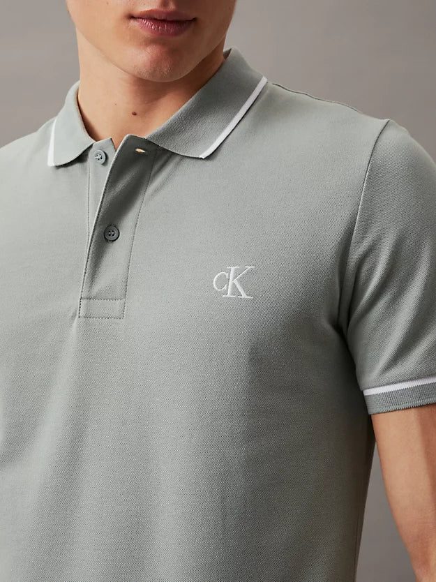 Slim Polo Shirt - Slate Grey